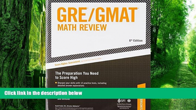 Best Price ARCO GRE/GMAT Math Review 6th Edition (Gre Gmat Math Review) David Frieder On Audio