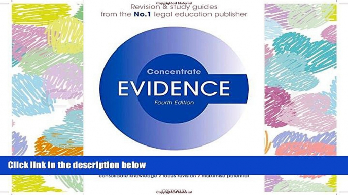 PDF [FREE] DOWNLOAD  Evidence Concentrate: Law Revision and Study Guide BOOK ONLINE