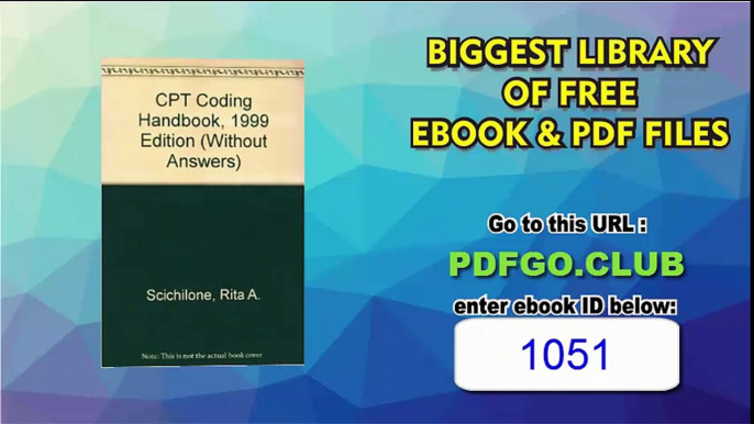 CPT Coding Handbook, 1999 Edition (Without Answers)