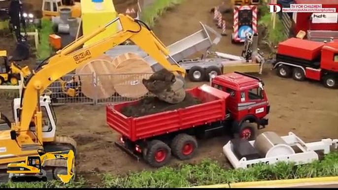 Máy xúc - máy ủi - ô tô đồ chơi trẻ em - toy excavator, bulldozer toys, toy cars part 2