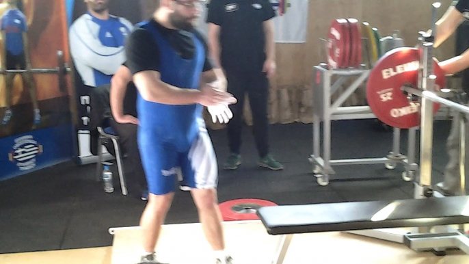 3rd attempt bench 122,5kg @ 74kg,Open, 8o Πανελλήνιο ΕΟΔΤ (IPF)