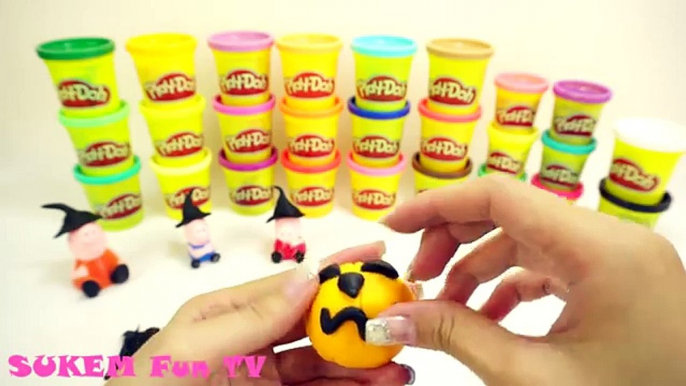 Halloween Play Doh Rainbow Learning - learn colors! play doh cake | play doh rainbow cake!