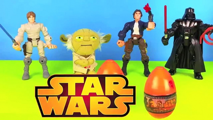 Star Wars Surprise Egg Yoda Han Solo Darth Vader Luke Skywalker Boba Fett Build Lego Angry Birds