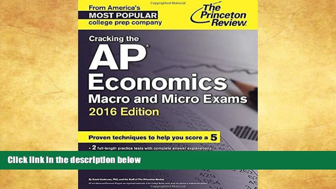 Buy NOW  Cracking the AP Economics Macro   Micro Exams, 2016 Edition (College Test Preparation)