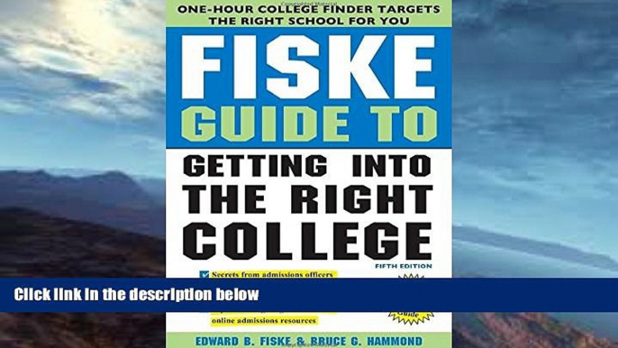 Buy  Fiske Guide to Getting Into the Right College Edward Fiske  Book