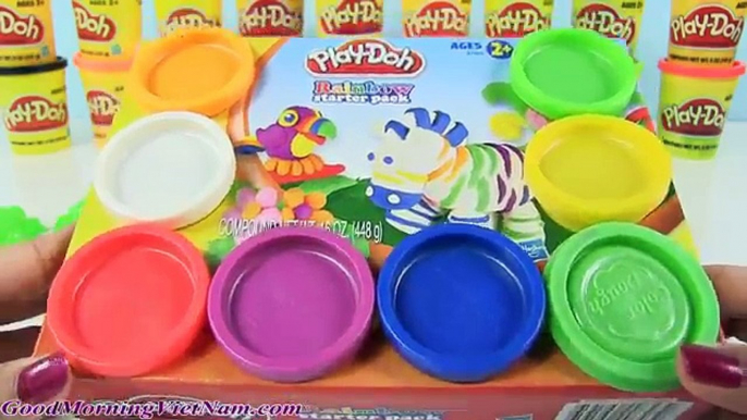 Đồ Chơi Đất Nặn Play-doh ! Chị Bí Đỏ Làm Kem Que Hình Động Vật Ngộ Nghĩnh Khủng Long Rùa Tê Giác