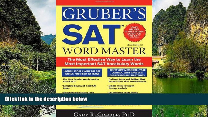 Buy Gary Gruber Gruber s SAT Word Master: The Most Effective Way to Learn the Most Important SAT