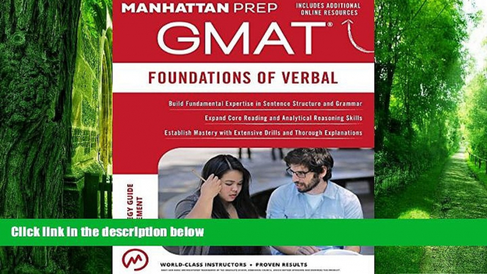 Pre Order GMAT Foundations of Verbal (Manhattan Prep GMAT Strategy Guides) Manhattan Prep mp3