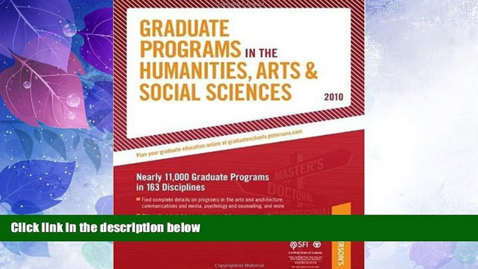 Price Graduate Programs in the Humanities, Arts   Social Sciences - 2010: Nearly 11,000 Gradute