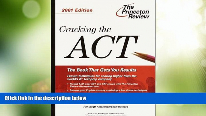 Price Cracking the ACT, 2001 Edition Geoff Martz For Kindle