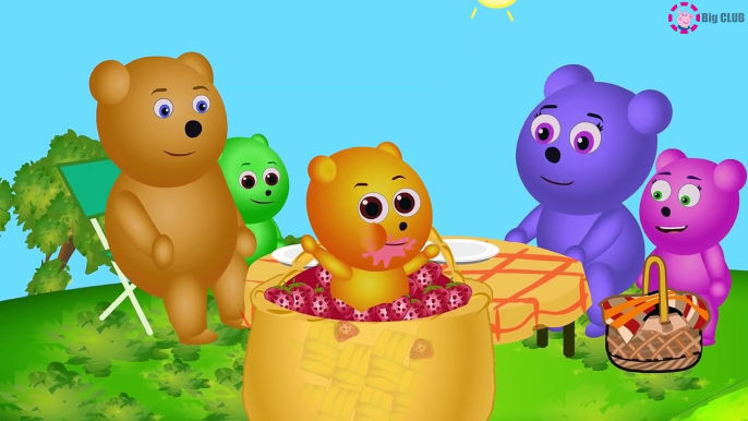 Gummy Bear Finger Crashed - Gummy Bear Funny ice Cream - Finger family nurser rhymes for childre