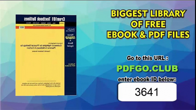 Outlines and Highlights for Physical Geology Plummer and McGeary and Carlson 2nd (second) edition by Cram101 Textbook Reviews published by Cram101 (2011)