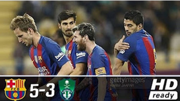 اهداف مباراة برشلونة والاهلى السعودي 5-3 كاملة - الاهلى السعودي وبرشلونة 3-5 مباراة ودية