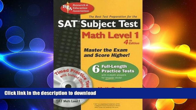 Free [PDF] SAT Subject Testâ„¢: Math Level 1 w/CD (SAT PSAT ACT (College Admission) Prep)