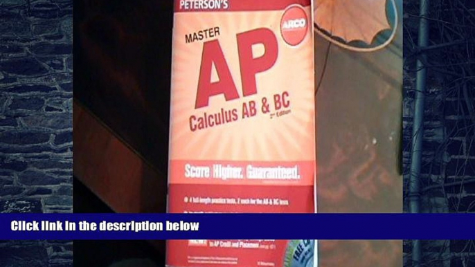 Buy W Michael Kelley Master the AP Calculus AB   BC, 2nd Edition (Peterson s Ap Calculus) Full