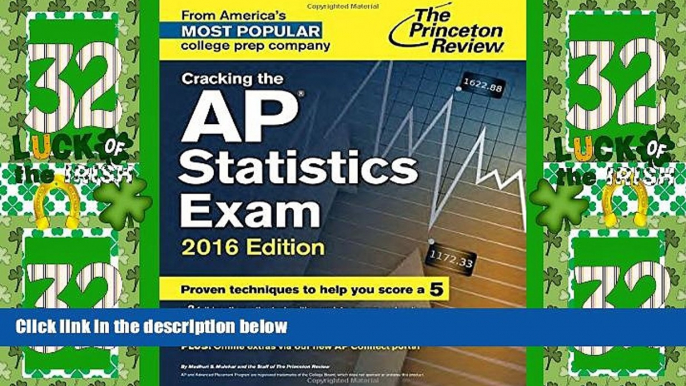 Best Price Cracking the AP Statistics Exam, 2016 Edition (College Test Preparation) Princeton