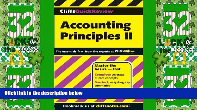 Price CliffsQuickReview Accounting Principles II (Cliffs Quick Review (Paperback)) (Bk. 2)