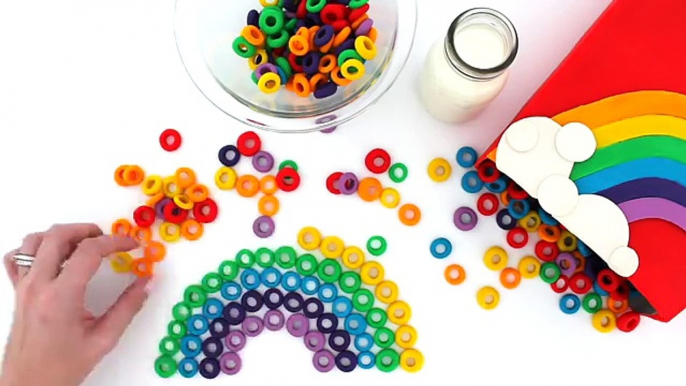 Learn Colors of the Rainbow with Play Doh Froot Loops Learning Colours RainbowLearning