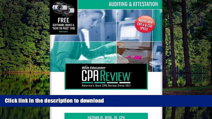 READ Bisk CPA Review: Auditing   Attestation, 40th Edition (CPA Comprehensive Exam Review-