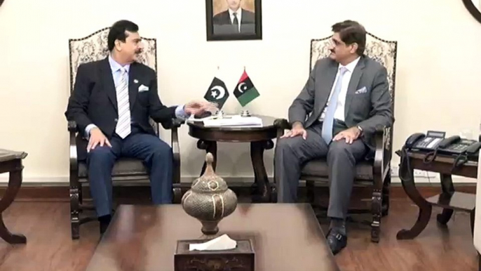 CM Sindh Syed Murad Ali Shah meets Yousuf Raza Gilani ....(CHIEF MINISTER HOUSE SINDH)14th Dec 2016WEDNESDAY