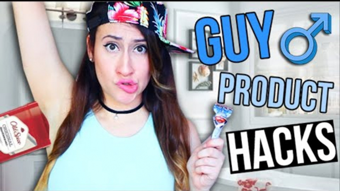 5 BEAUTY LIFE HACKS Using Guy Products EVERY Girl Should Try!