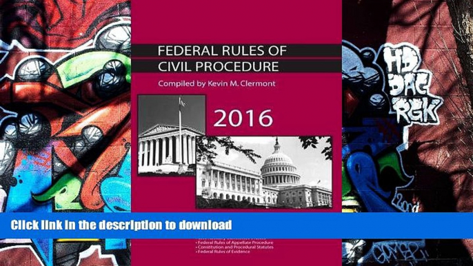 PDF Federal Rules of Civil Procedure and Selected Other Procedural Provisions (Selected Statutes)