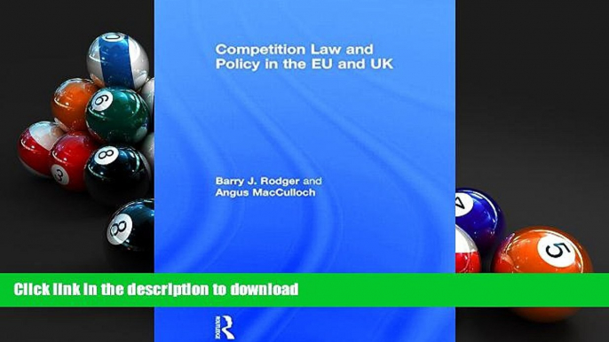 Read Book Competition Law and Policy in the EU and UK Kindle eBooks