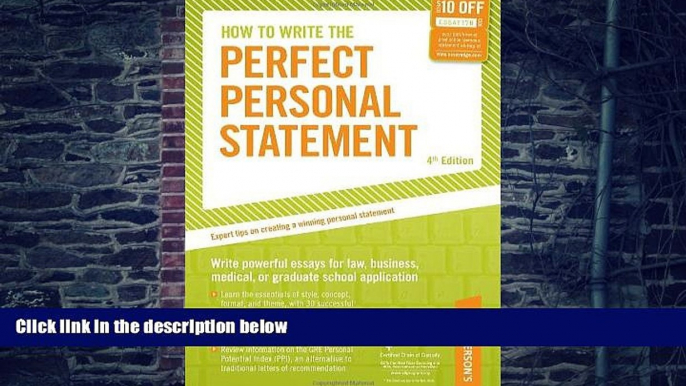 PDF Mark Alan Stewart How to Write the Perfect Personal Statement: Write powerful essays for law,