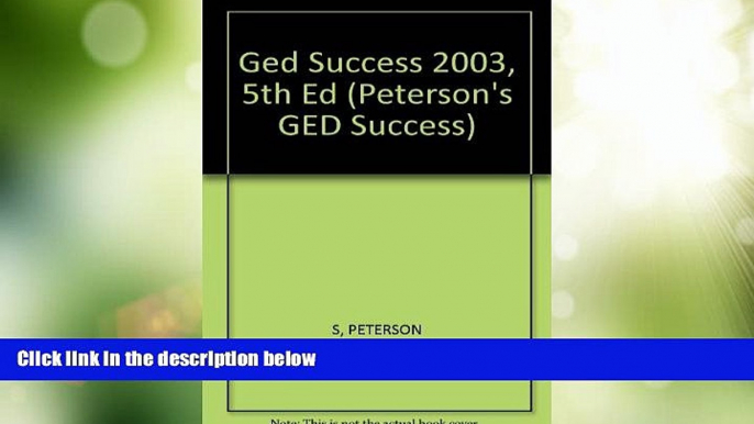 Price GED Success 2003, 5th ed (Peterson s GED Success) Peterson s On Audio