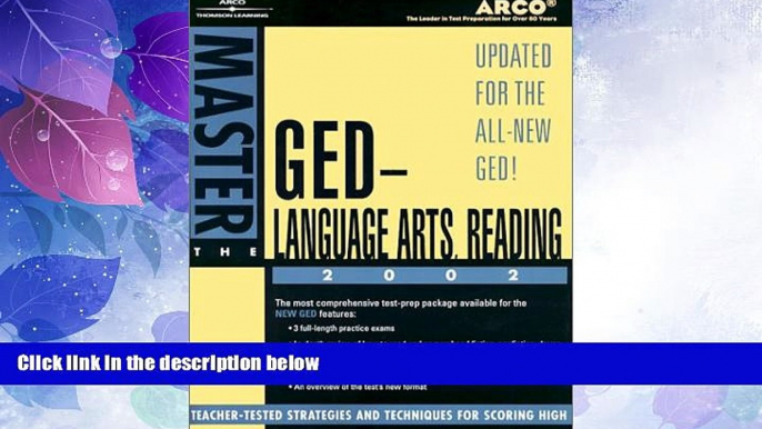 Best Price Master the GED Language Arts, Reading 02 (Arco Master the GED Language Arts, Reading)