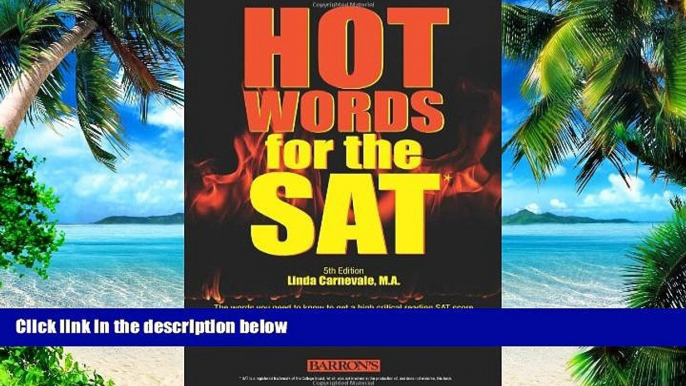 Pre Order Hot Words for the SAT Linda Carnevale On CD