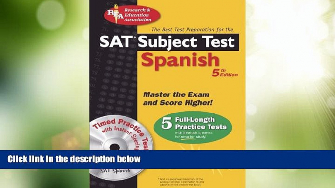 Best Price SAT Subject Testâ„¢: Spanish w/CD (SAT PSAT ACT (College Admission) Prep) (English and