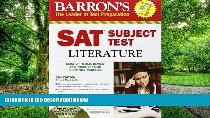 Pre Order Barron s SAT Subject Test: Literature with CD-ROM, 5th Edition (Barron s SAT Subject