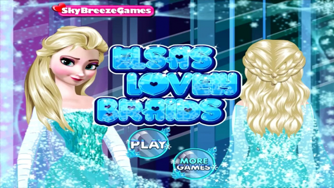 Play Elsas Lovely Braids Game for Girls HD Video for Little Kids