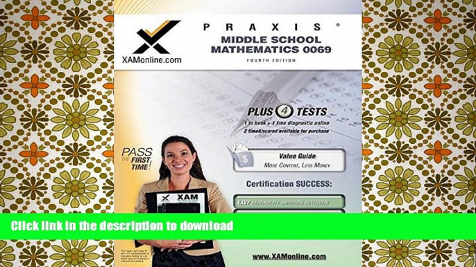 Pre Order Praxis II Middle School Mathematics 0069 Teacher Certification Study Guide Test Prep