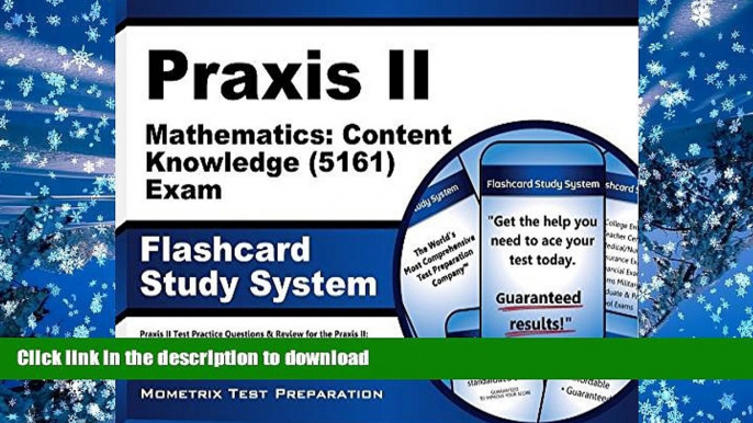 Hardcover Praxis II Mathematics: Content Knowledge (5161) Exam Flashcard Study System: Praxis II