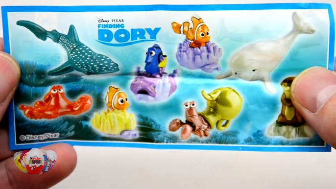 Surprise Eggs Toys Unboxing !! Kinder Surprise, Minions !! Disney Pixar Finding Dory Series !!