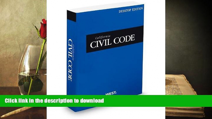 Pre Order California Civil Code, 2013 ed. (California Desktop Codes) On Book