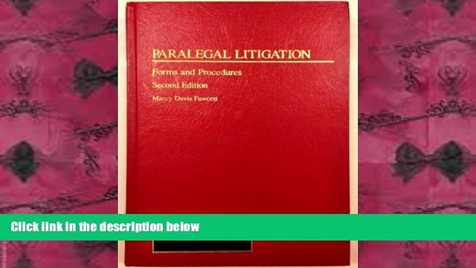 PDF [DOWNLOAD] Paralegal Litigation: Forms and Procedures (Paralegal Litigation Library) READ