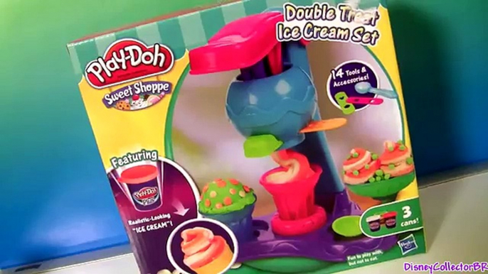 Play Doh Double Treat Ice Cream Set Banana Split & Sundae Sweet Shoppe Desserts 'n Treats by Funtoys