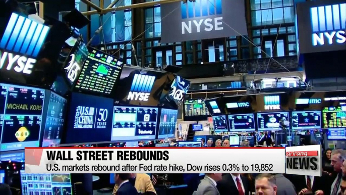 Stock markets rebound after Fed rate hike