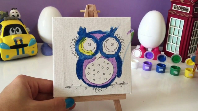 Mini canvas painting video | Arts & Crafts..