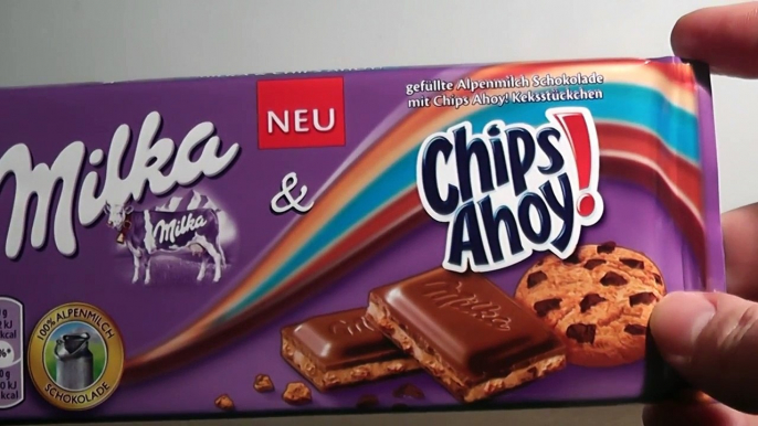 Milka Chips Ahoy tasting, sweets, chocolate, candy tasting