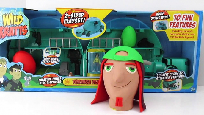 WILD KRATTS!! Play-Doh Surprise Egg!! COOL JIMMY! With NEW TORTUGA! Where Is Martin?!
