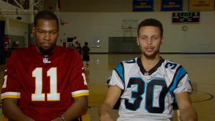 Steph Curry & Kevin Durant TRASH TALK on MNF, Talk Christmas Day Finals Rematch vs LeBron James