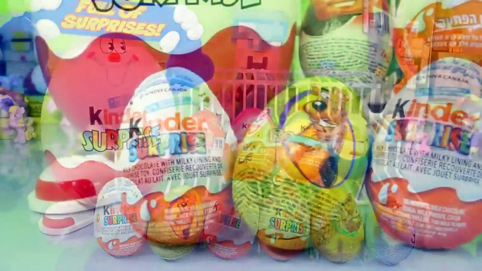 Kinder Surprise Eggs Opening Scooby Doo Disney Cars Planes Kinder Joy Egg Toys DCTC Videos