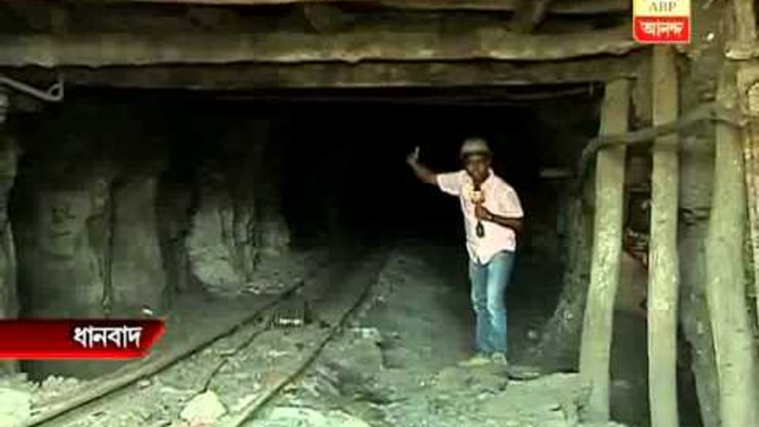 Condition inside Dhanbad coal mine, where 4 labour died due to roof caved in