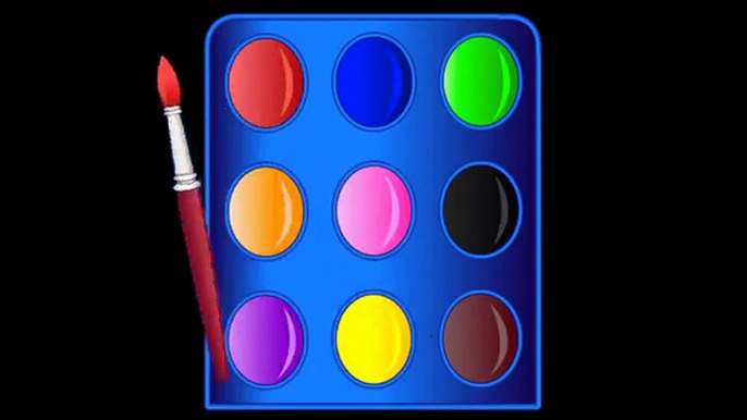 Learn Colors And Shapes with Colorful Brush For Children, Teach Colours, Baby Kids Learning Videos