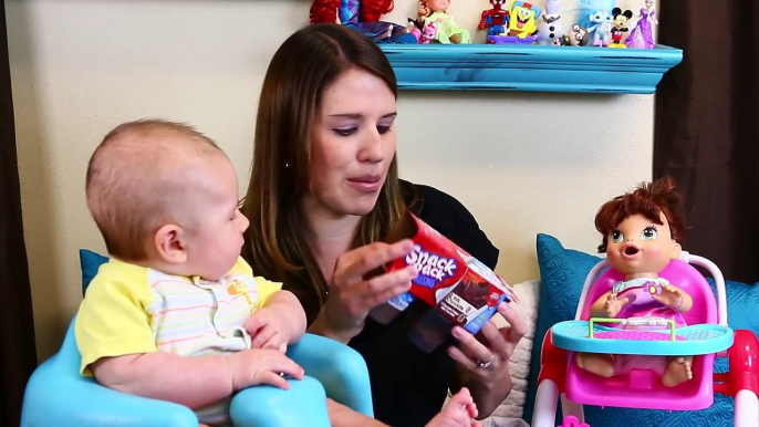 GROSS POOP! Baby Reacts to Baby Alive Lucy Poopy Diaper + Funny Bubble Bath Time by DisneyCarToys