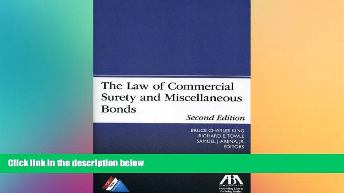 Buy NOW  The Law of Commercial Surety and Miscellaneous Bonds Samuel J., Jr. Arena  Full Book